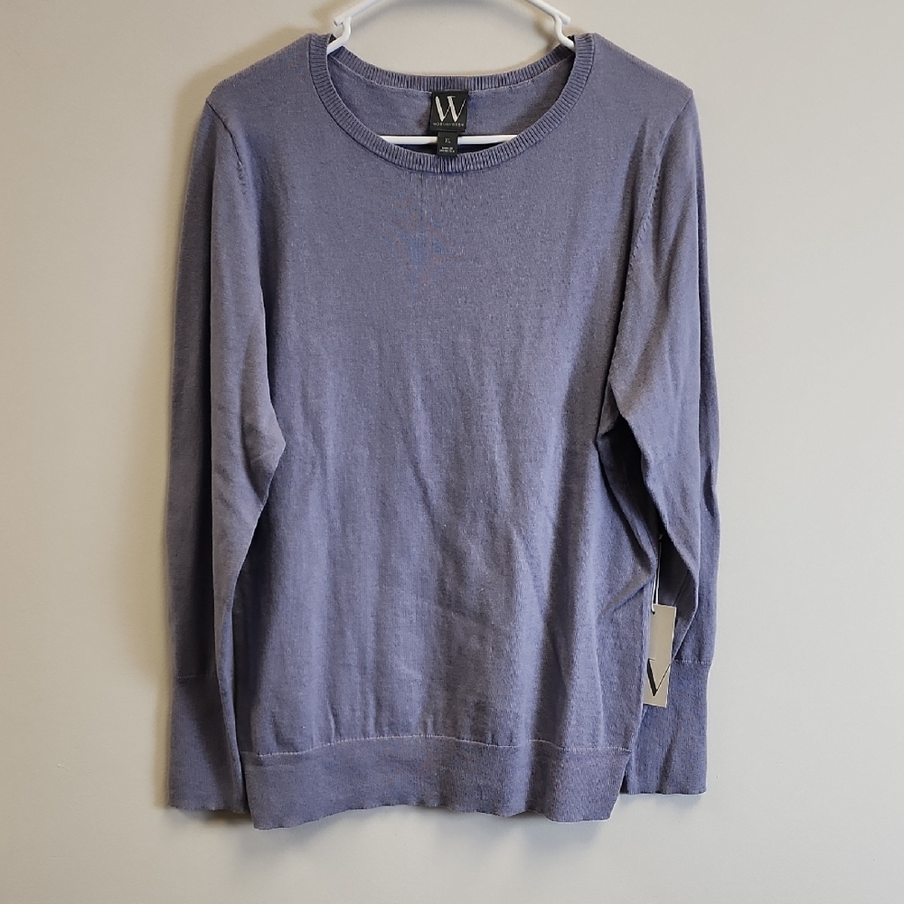 Worthington Women's Purple Crewneck Sweater